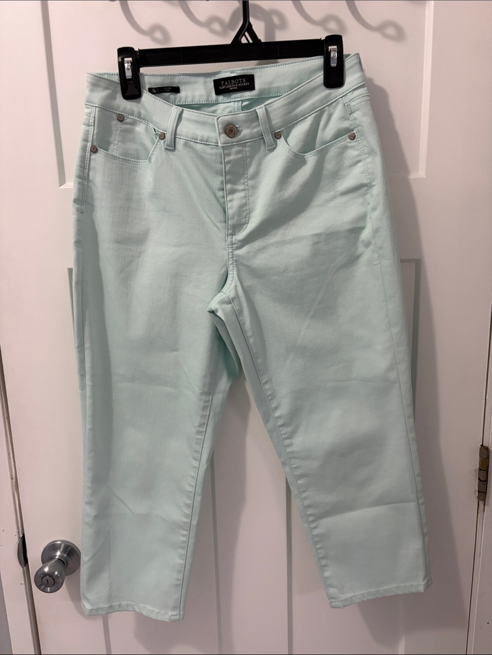 Talbots Pale Mint Cropped Jeans